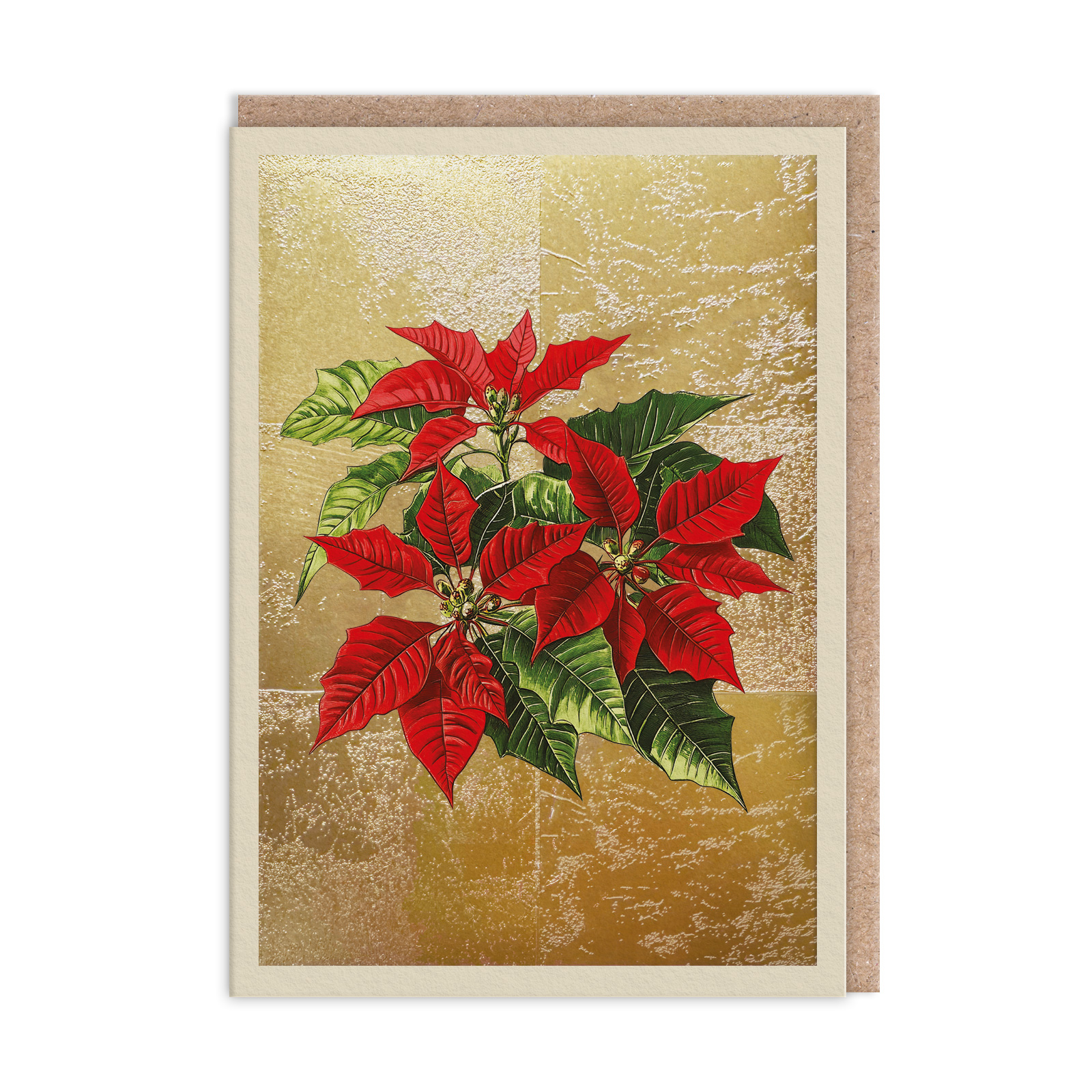 Picture of Poinsettia Greeting Card (13506)