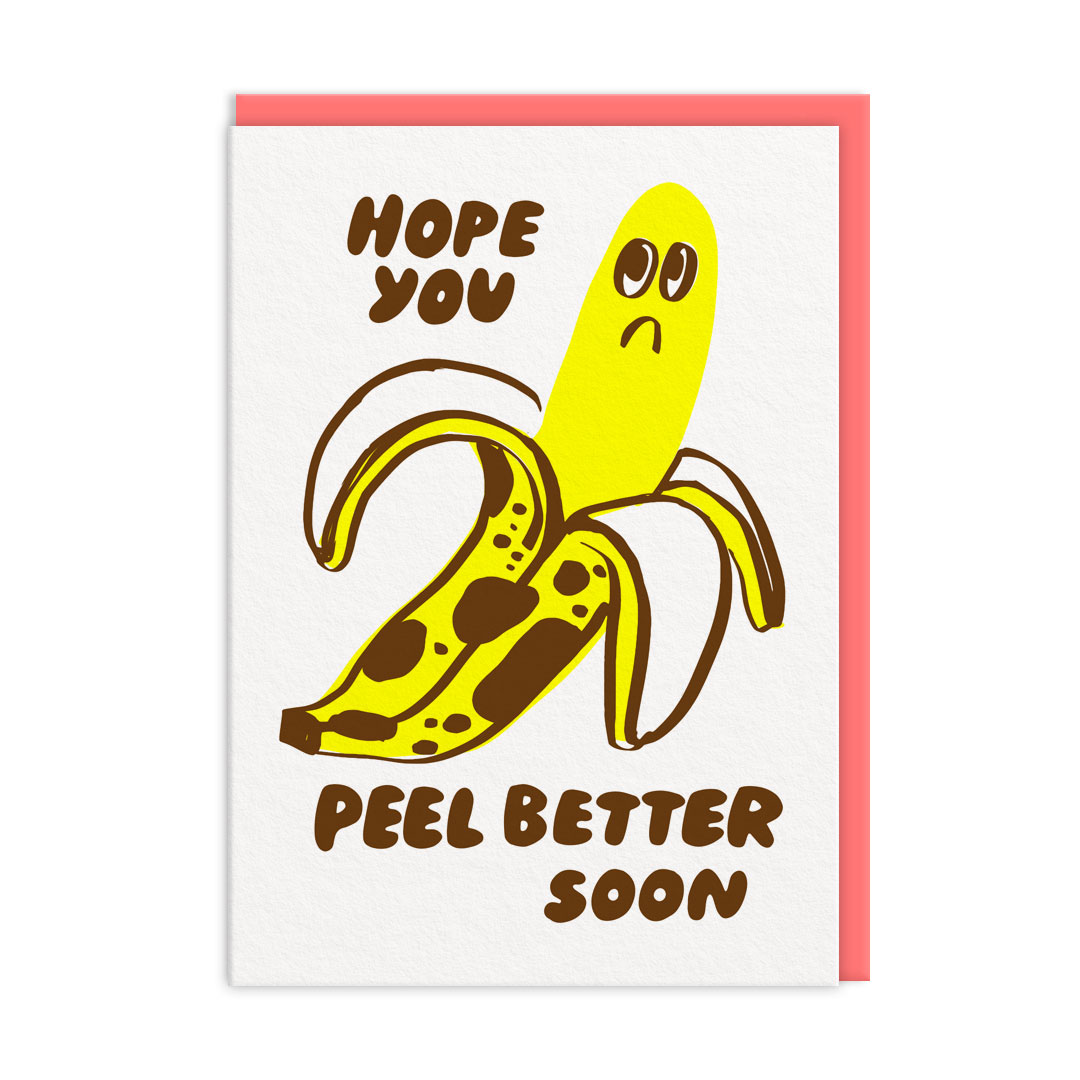 Picture of Peel Better Soon Greeting Card (A6) (13545)