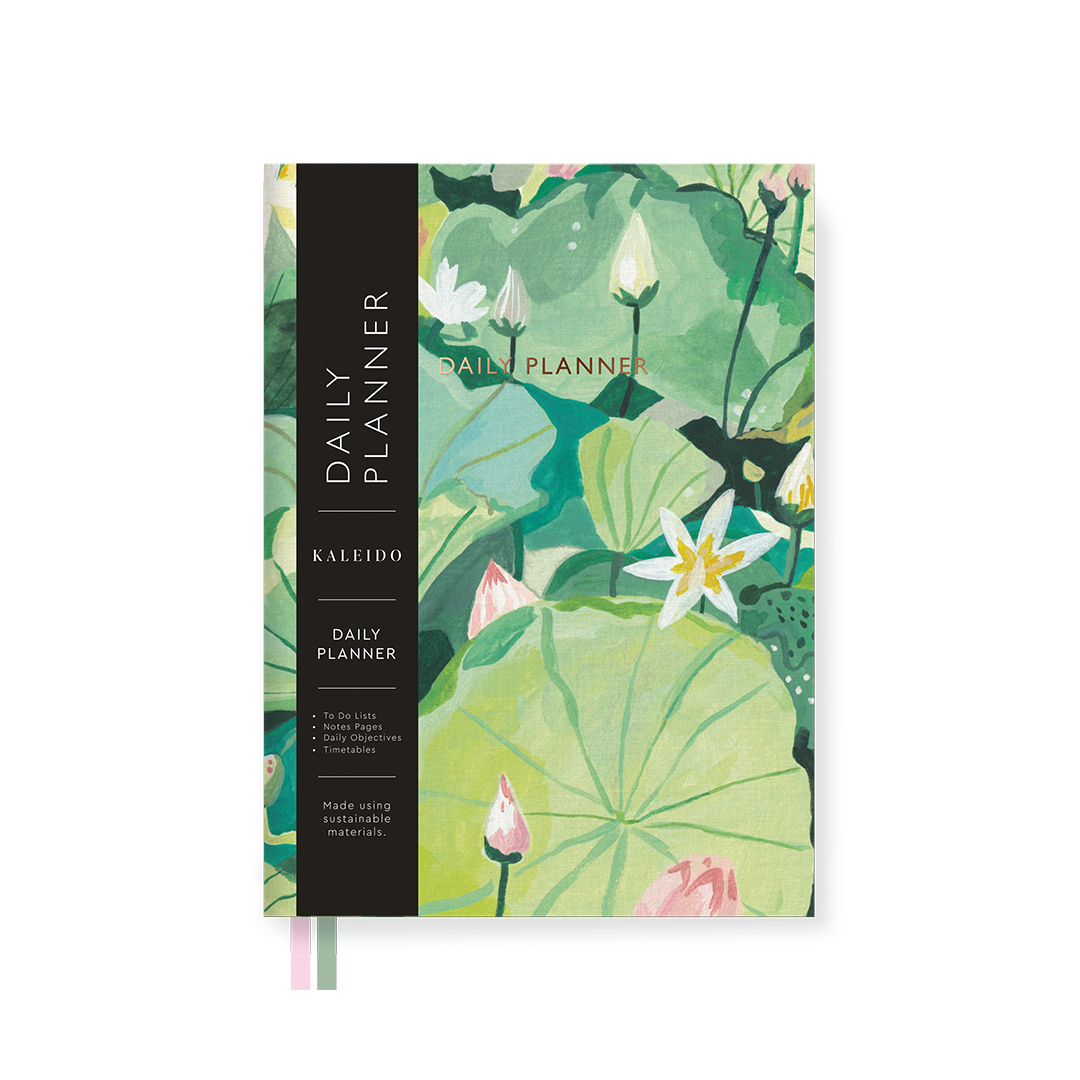 Picture of Waterlillies Fabric Daily Planner (A5) (13546)
