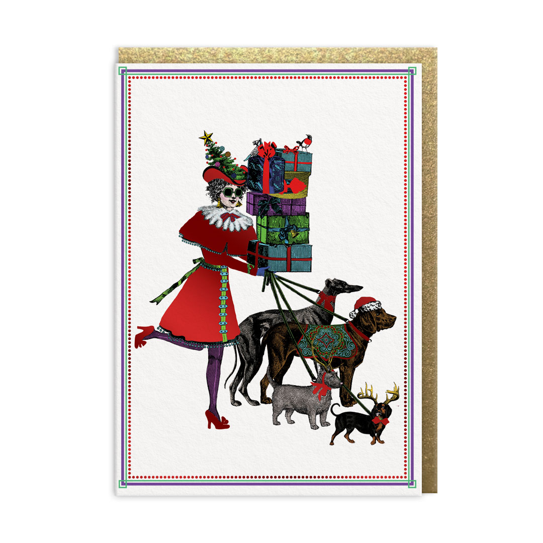 Picture of Christmas Shopping Greeting Card (13562)
