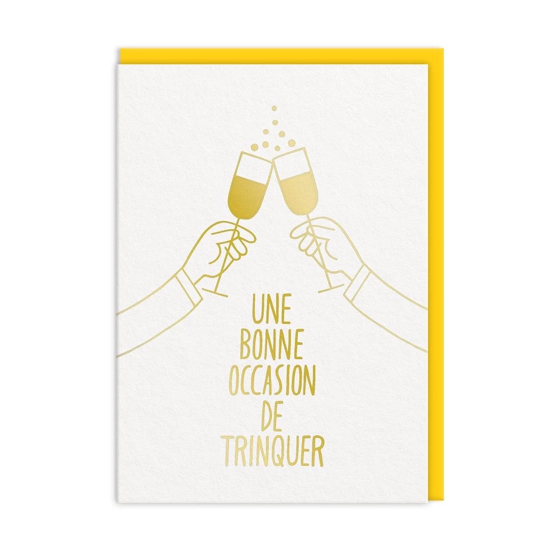 Picture of Une Bonne Occasion Trinquer Cheers Card (13583)