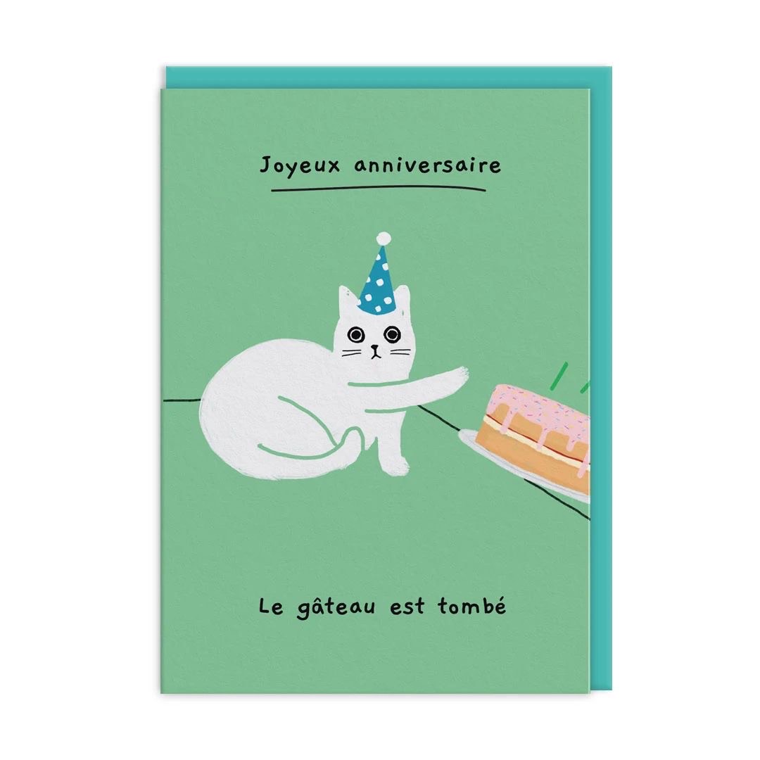 Picture of Joyeux Anniversaire Gâteau Greeting Card (13593)