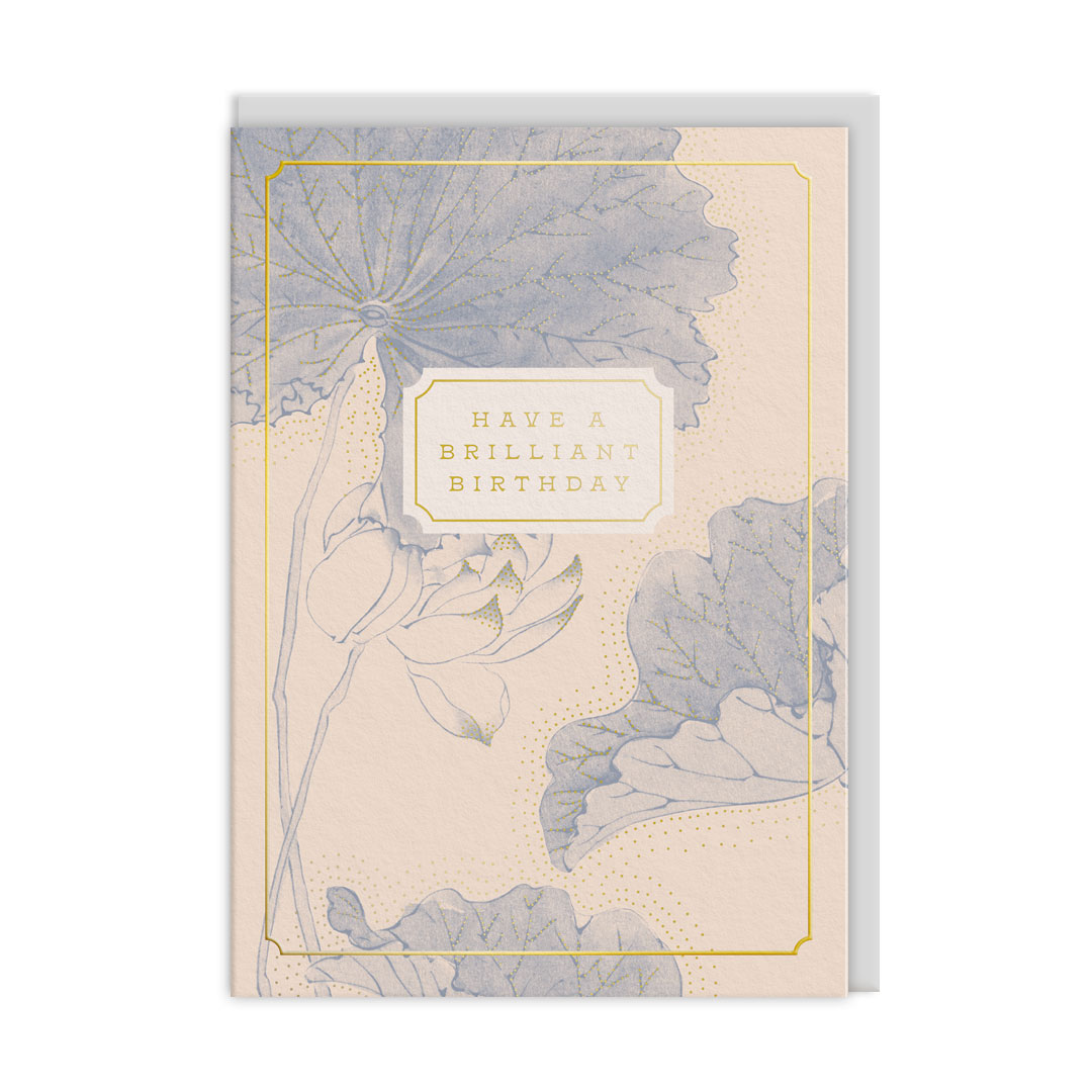 Picture of Eastern Elegance Water Lillies Card (13621)