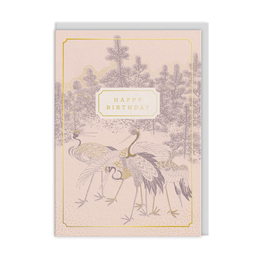 Picture of Eastern Elegance Cranes Sun & Moon Card (13624)