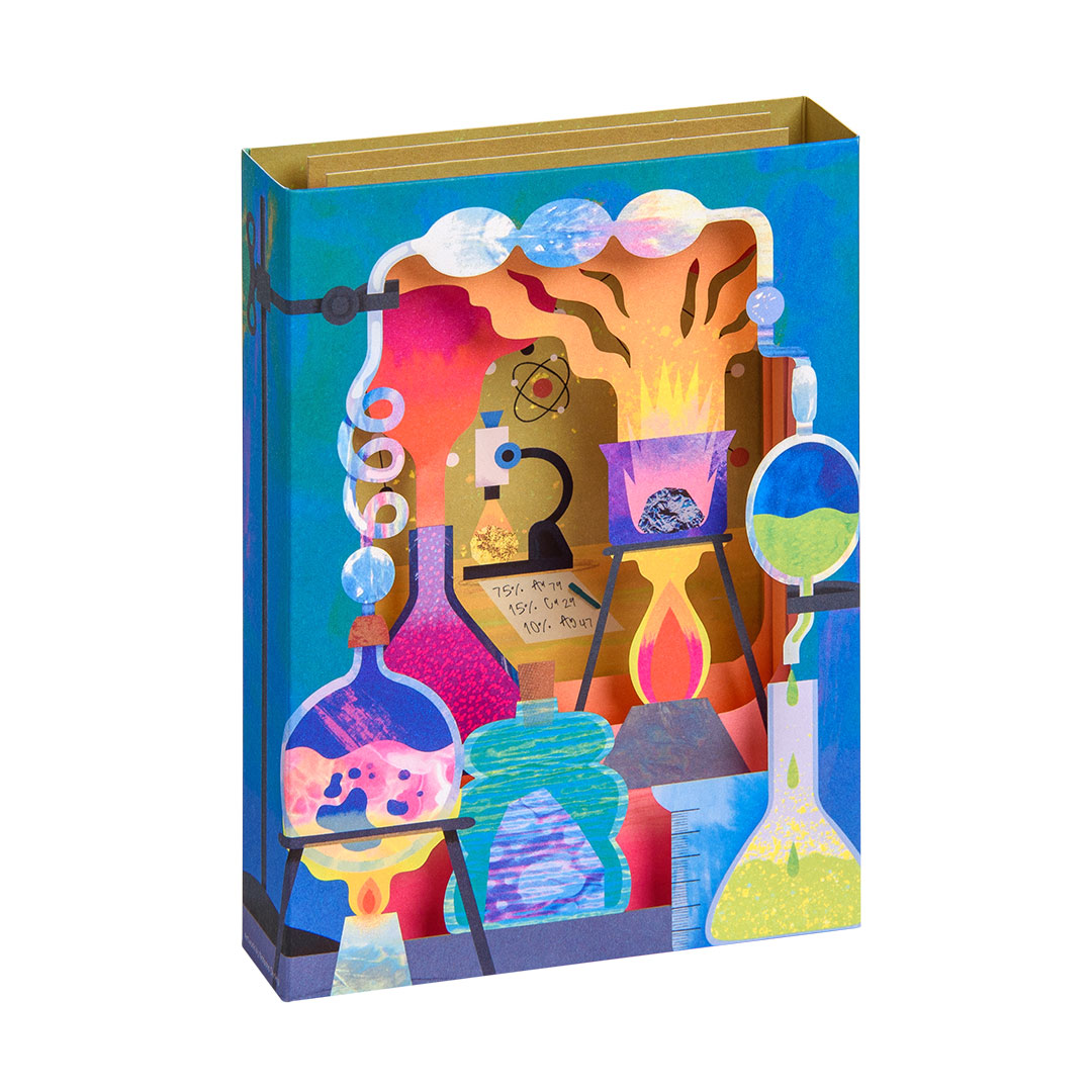 Picture of Chemistry Set Greeting Card - Layers (3D) (13673)
