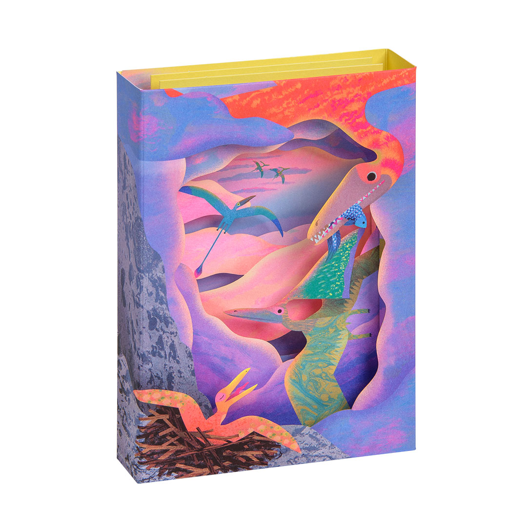 Picture of Flying Dinosaurs Card - Layers (3D) (13675)
