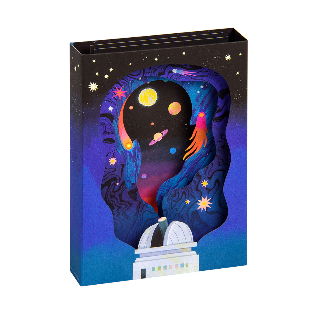Picture of Solar System Greeting Card - Layers (3D) (13679)