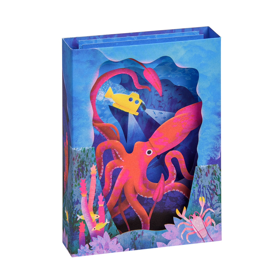 Picture of Submarine Greeting Card - Layers (3D) (13682)