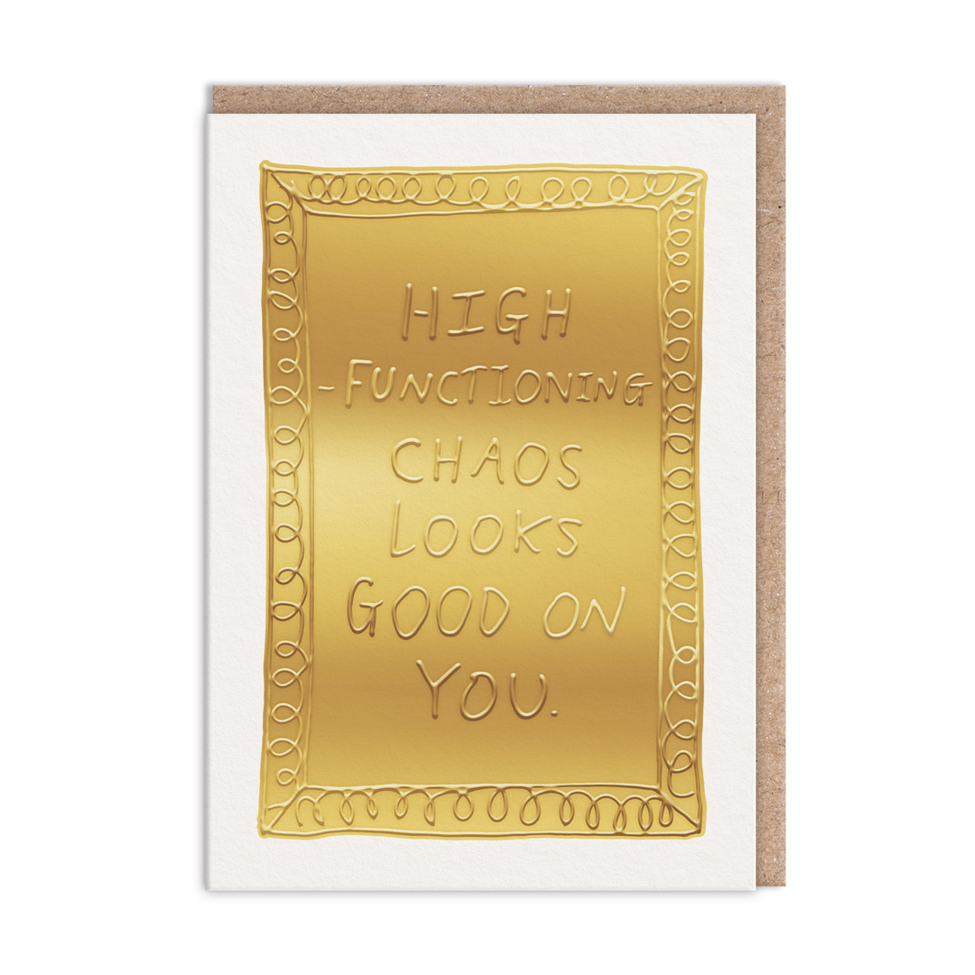 Picture of High Functioning Chaos Greeting Card (13689)