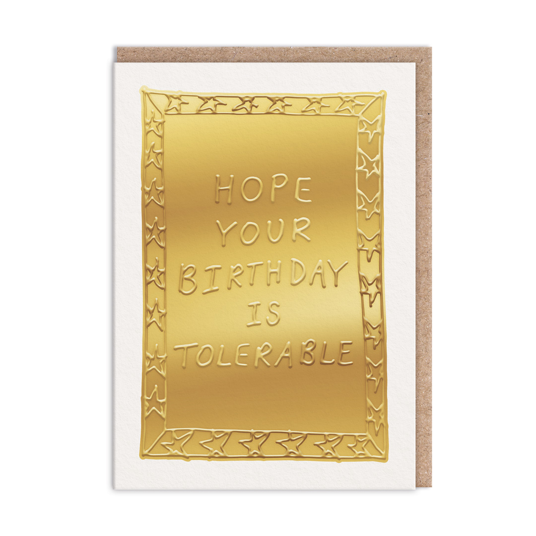 Picture of Tolerable Birthday Greeting Card (13695)