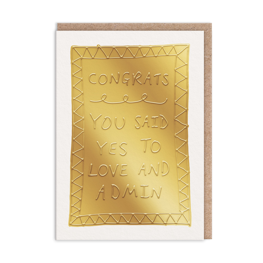 Picture of Love and Admin Greeting Card (13700)