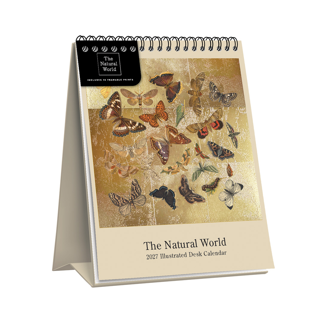 Picture of Natural World Gold Leaf Desk Calendar (13838)