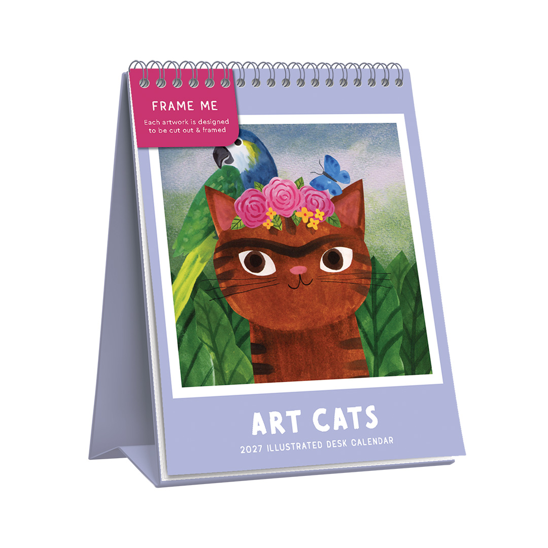 Picture of Art Cats Desk Calendar (13740)