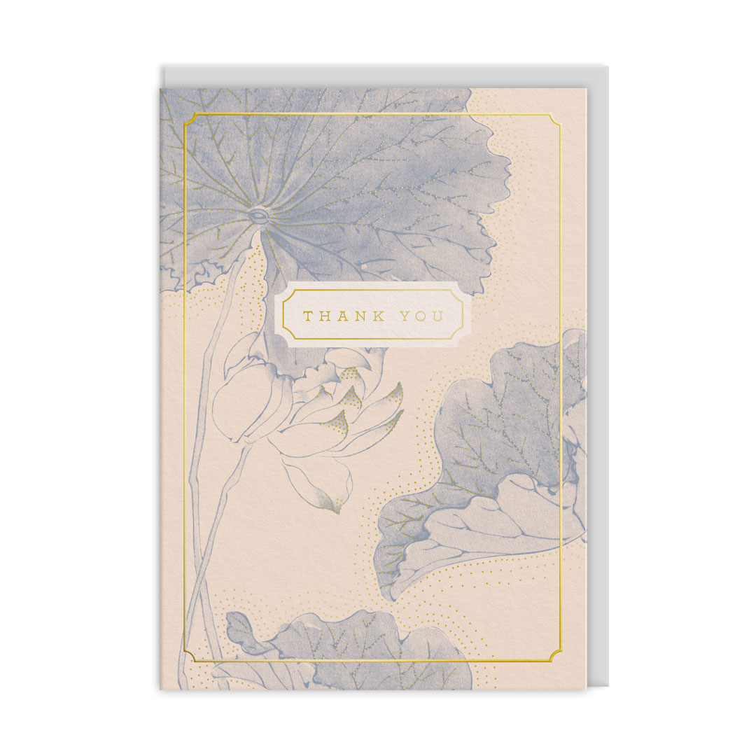 Picture of Thank You Water Liliies Greeting Card (13751)
