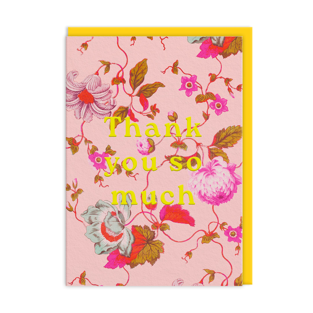 Picture of Thank you Flowers Greeting Card (13752)