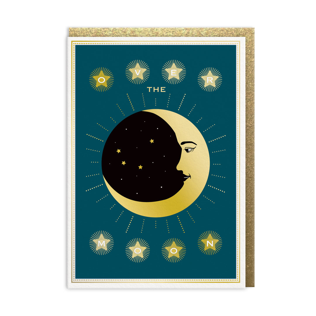 Picture of Over The Moon Greeting Card (13766)