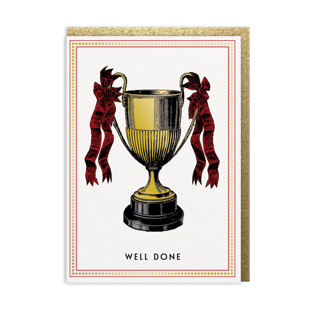 Picture of Well Done Trophy Greeting Card (13767)