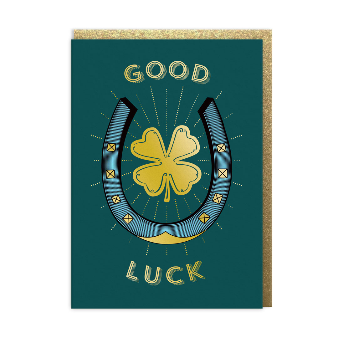 Picture of Good Luck Horseshoe Greeting Card (13770)