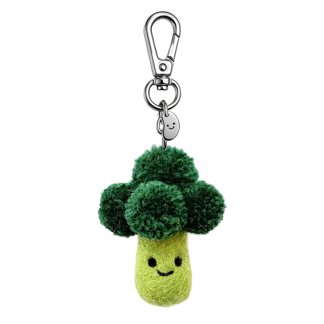 Picture of Baxter Broccoli Silly Beans Felt Keychain (13944)