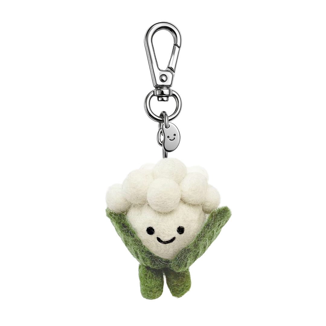 Picture of Carl Cauliflower Silly Beans Felt Keychain (13946)