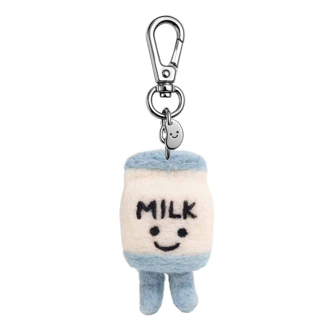 Picture of Marty The Milk Silly Beans Felt Keychain (13949)