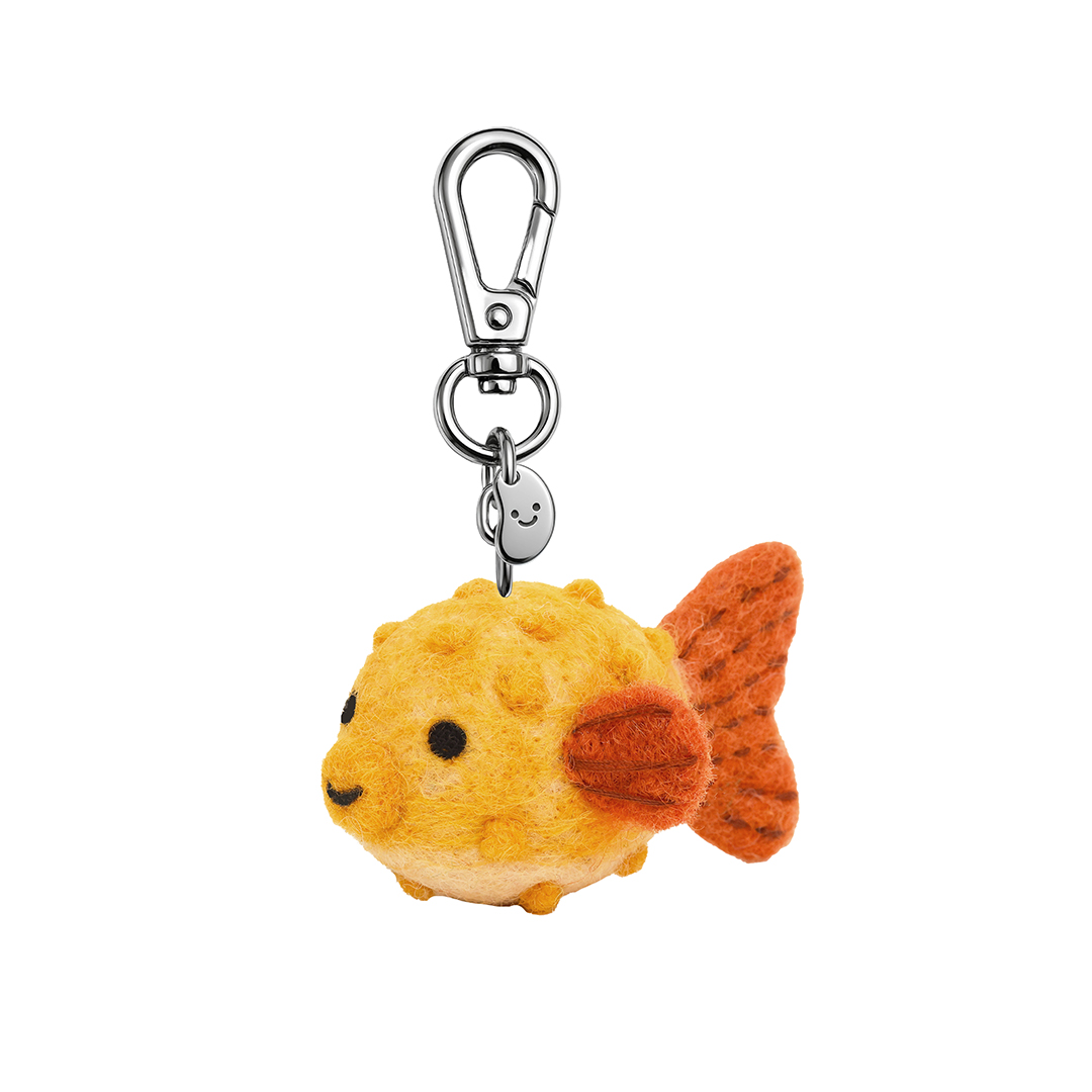 Picture of Parker Pufferfish Silly Beans Felt Keychain(13954)
