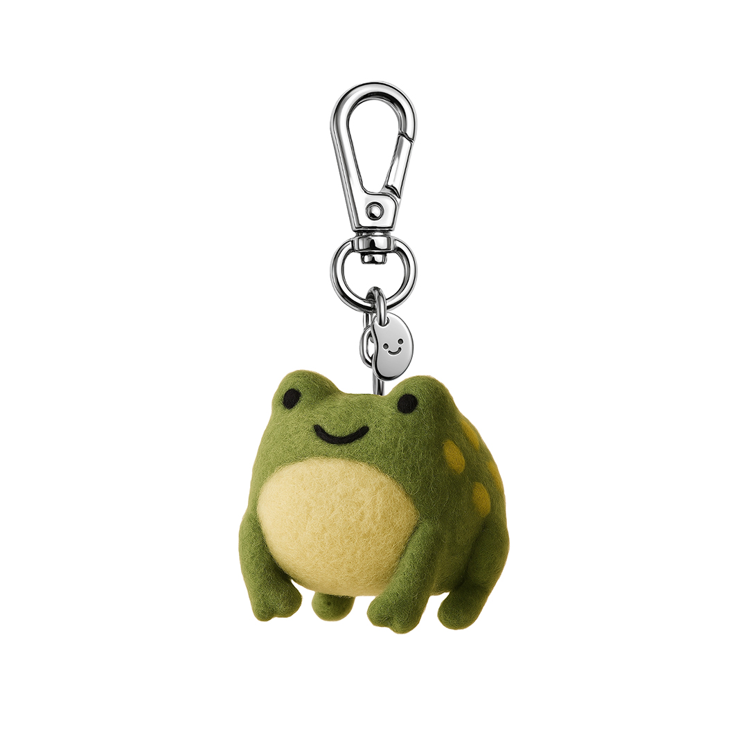 Picture of Frank The Frog Silly Beans Felt Keychain (13957)