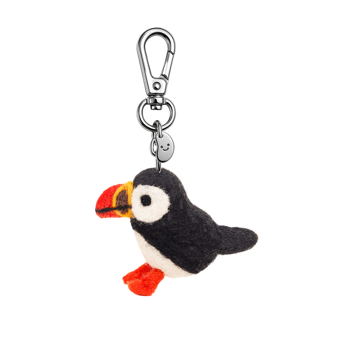 Picture of Paul The Puffin Silly Beans Felt Keychain (13959)