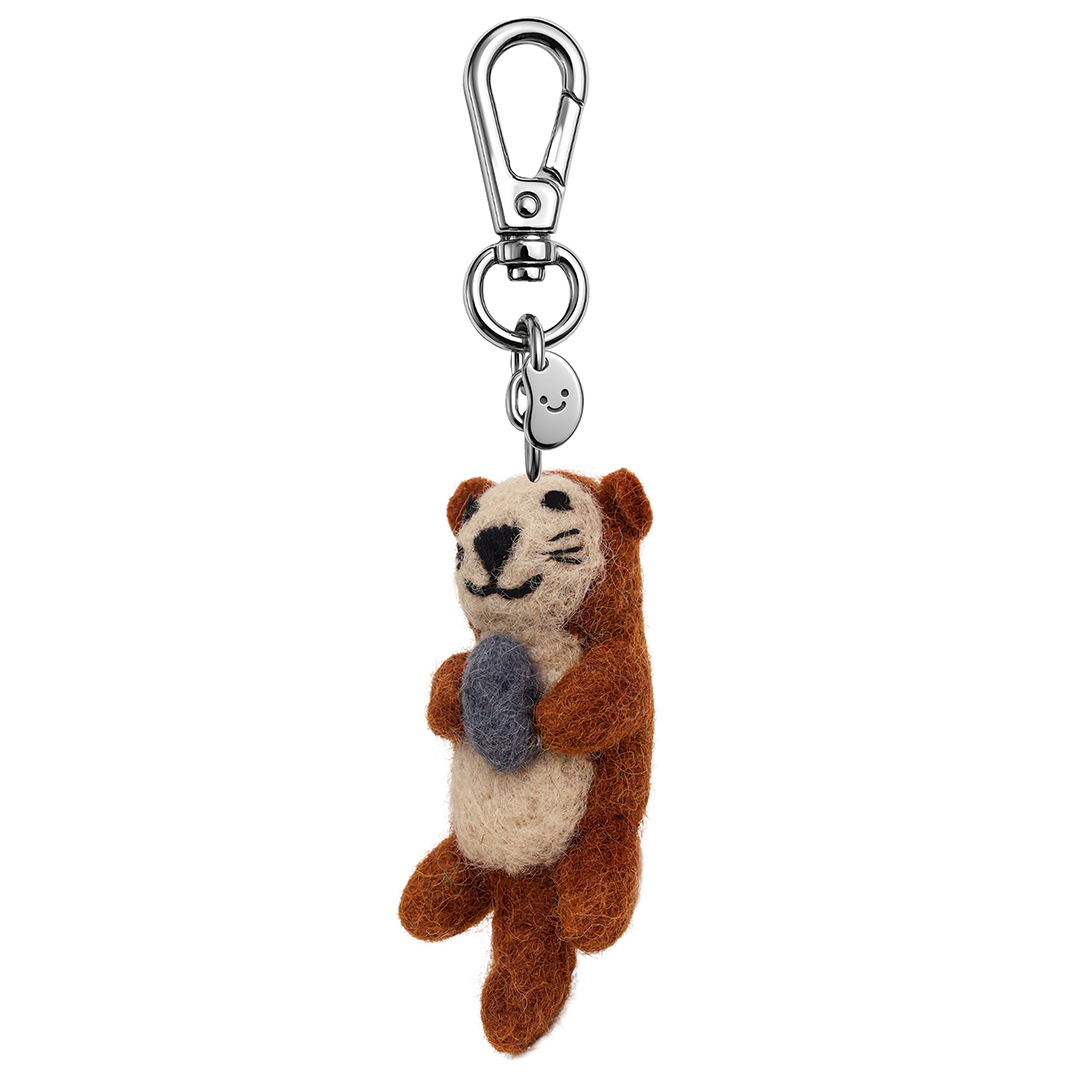 Picture of Otto The Otter Silly Beans Felt Keychain (13960)