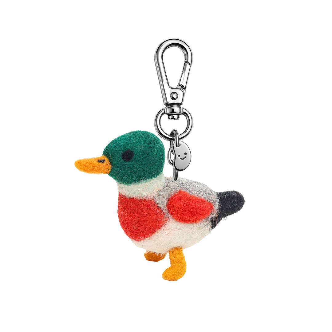 Picture of Marley Mallard Silly Beans Felt Keychain (13961)