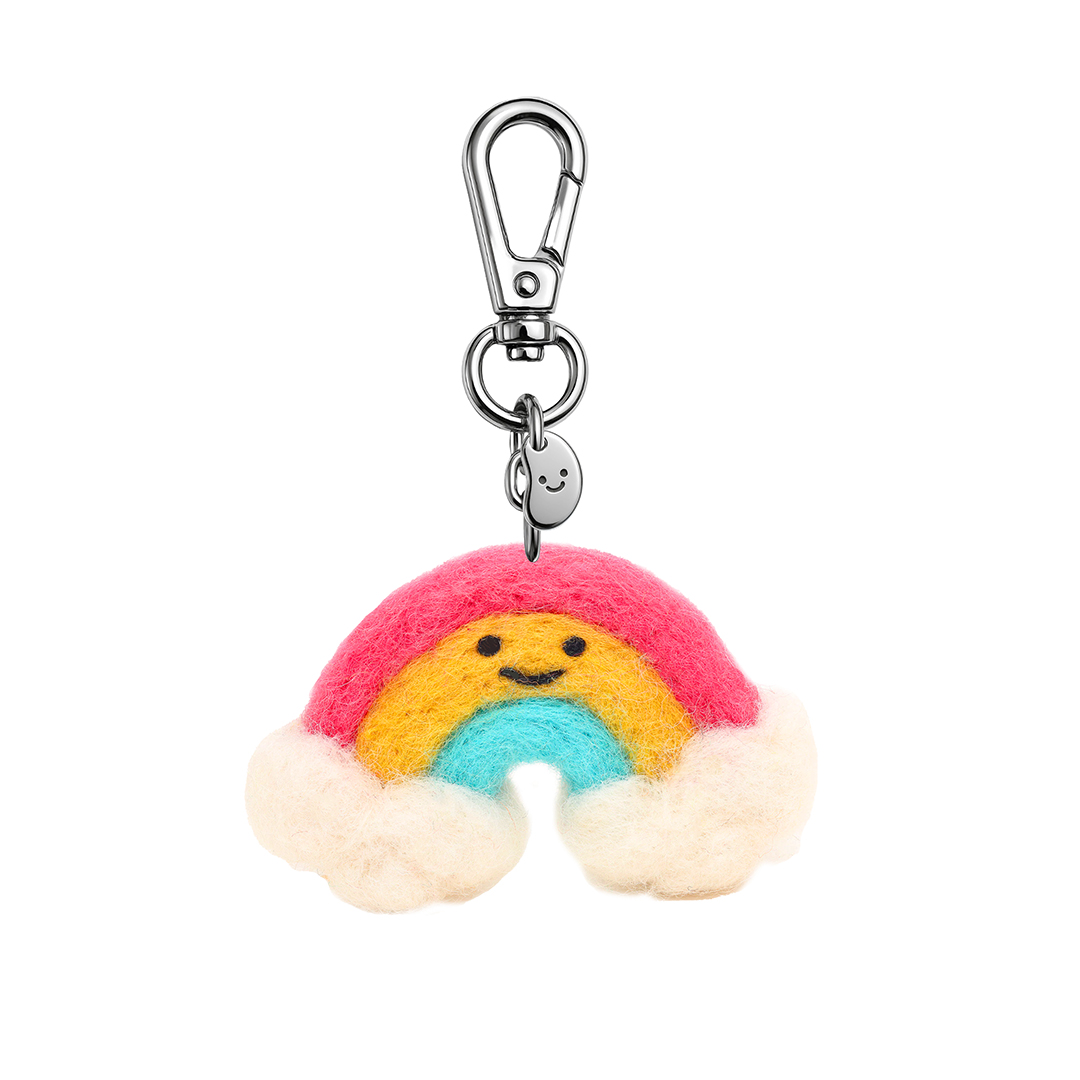 Picture of Rain The Rainbow Silly Beans Felt Keychain (13967)
