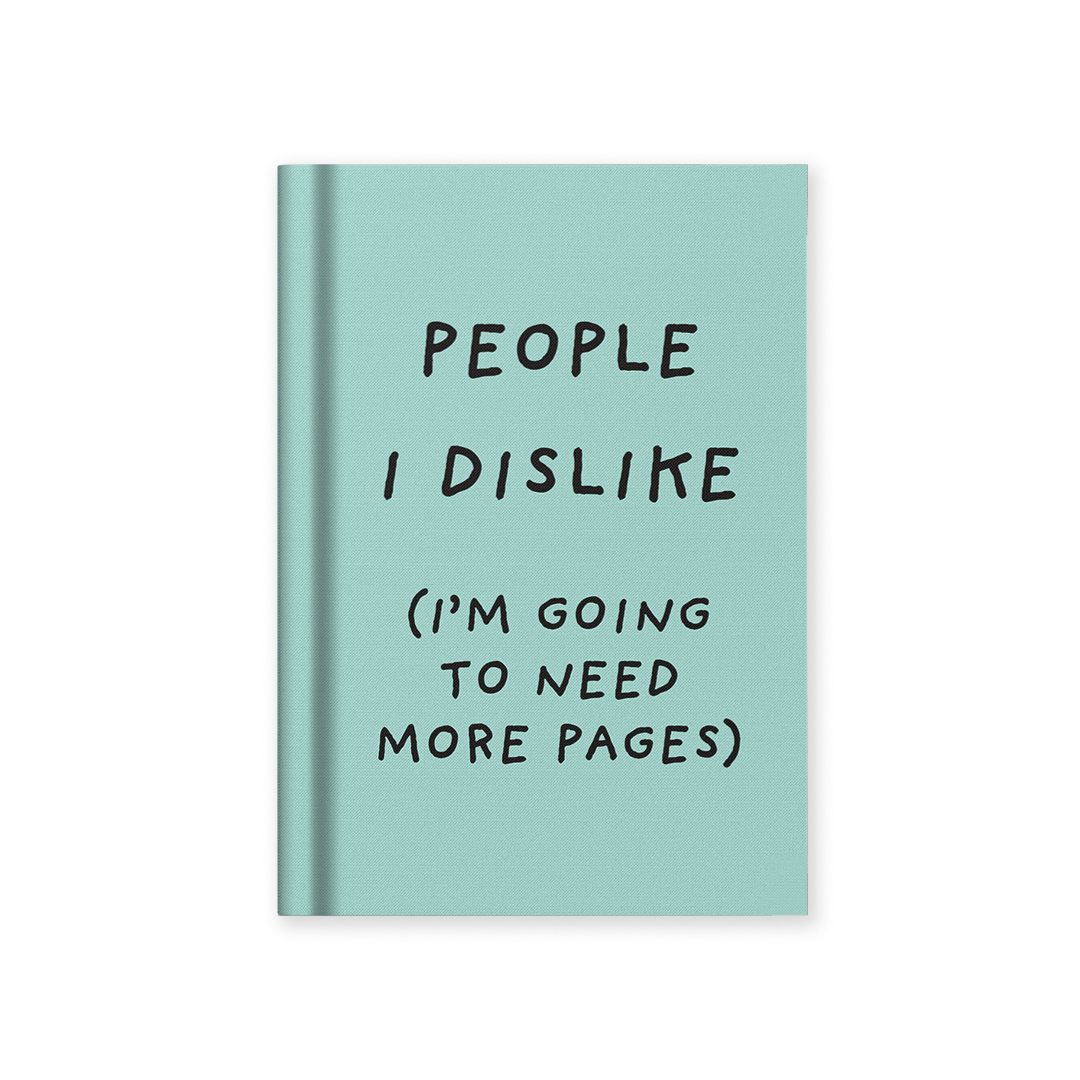 Picture of People I Dislike Fabric Hardback Notebook (14002)
