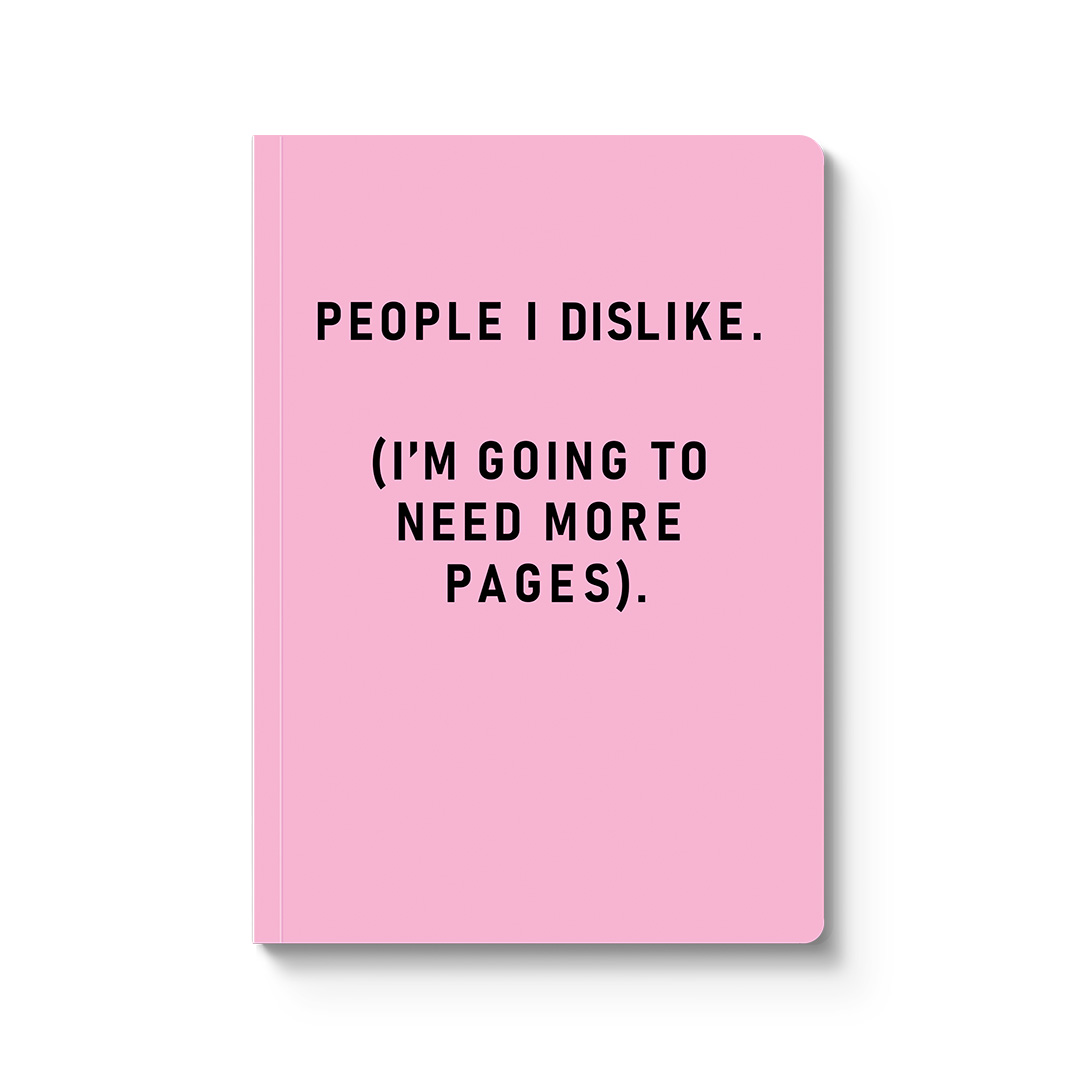 Picture of People I Dislike Paperback Notebook (14003)