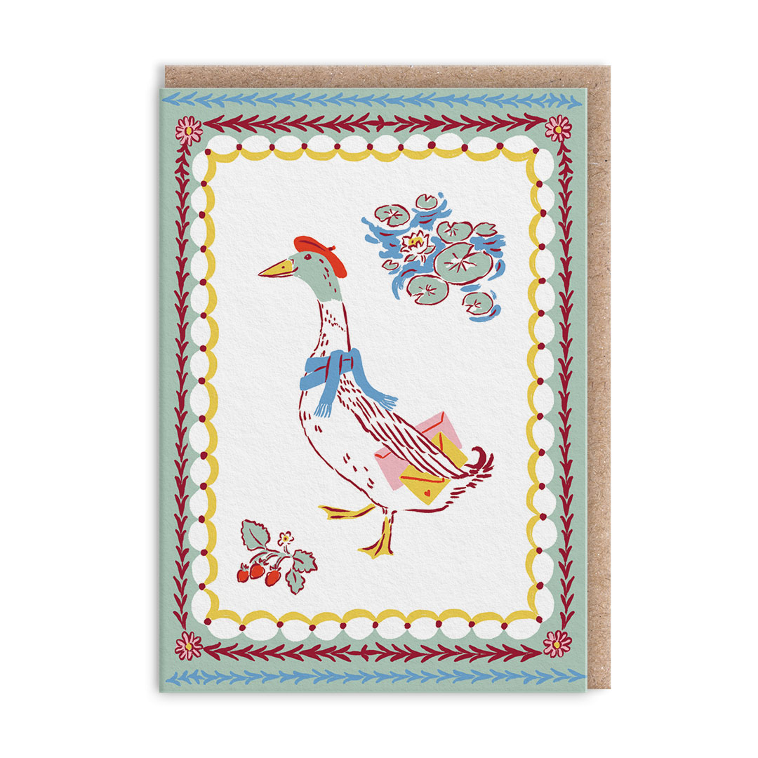 Picture of Duck Mini Greeting Card (14007)