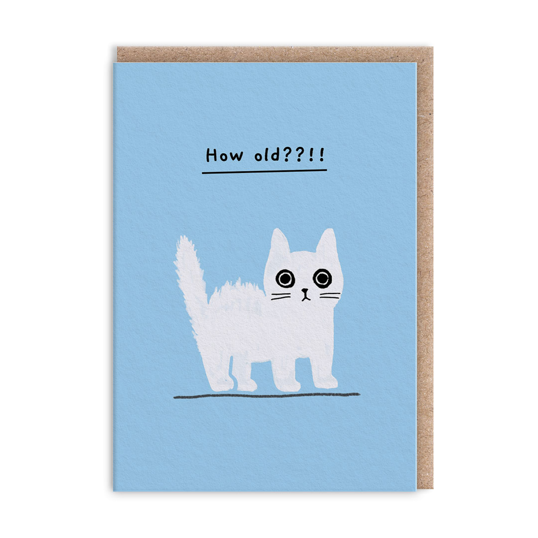 Picture of How Old Kitten Mini Greeting Card (14011)