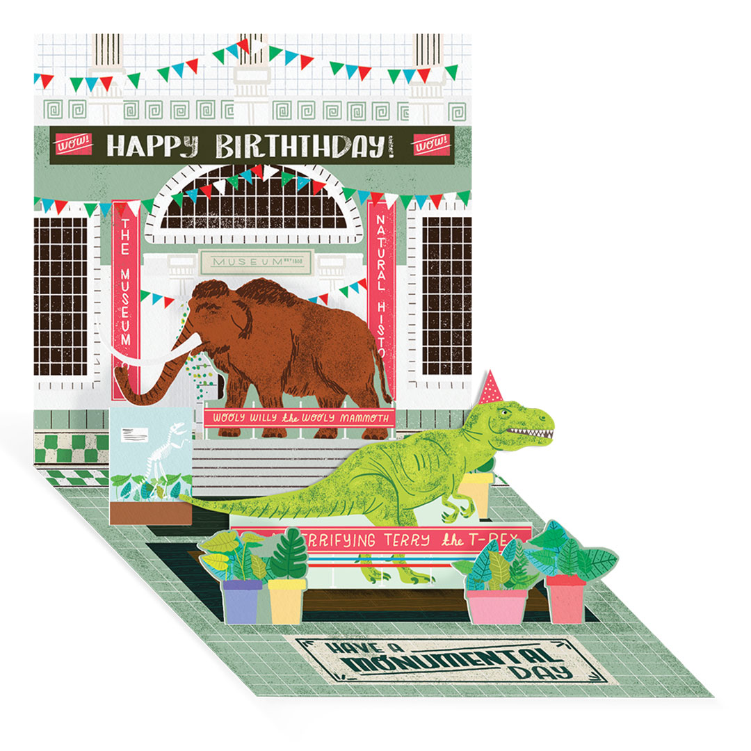 Picture of Dinosaur Museum Pop-up Greeting Card (14012)
