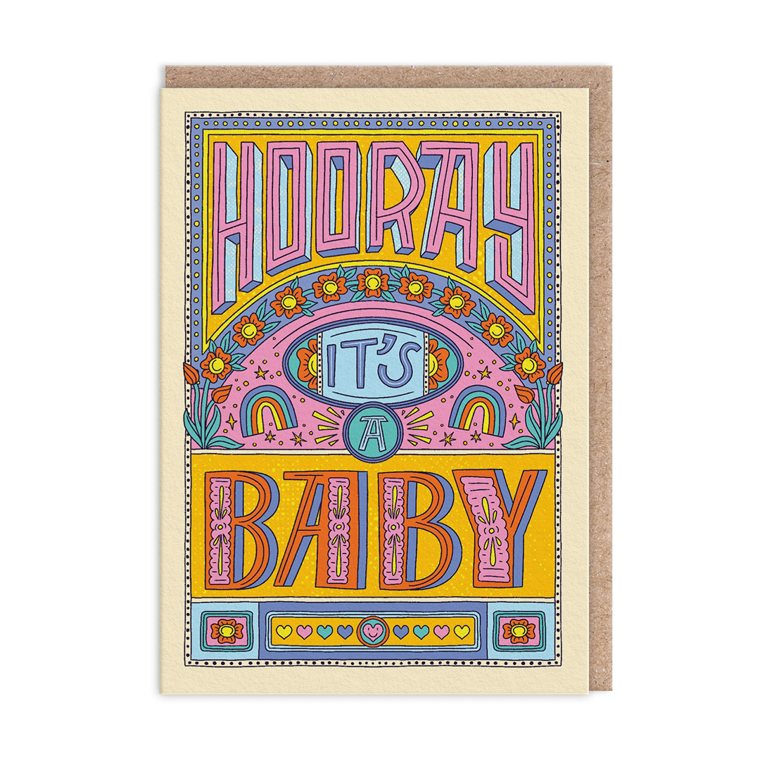 Picture of Hooray New Baby Greeting Card (14017)