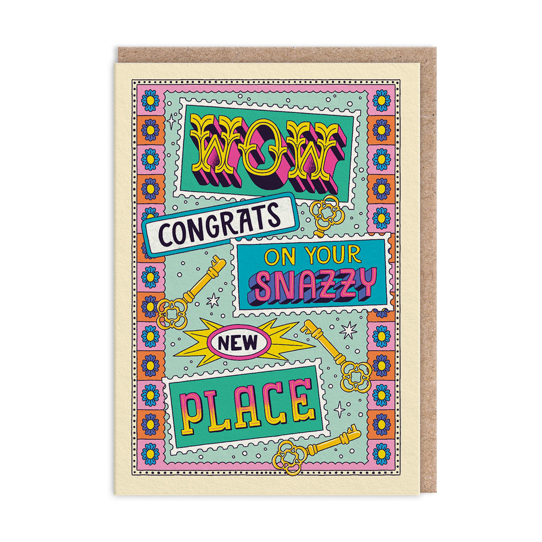 Picture of Snazzy New Place Greeting Card (14018)