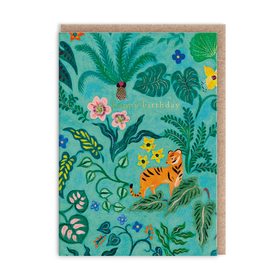 Picture of Jungle Tiger Mini Greeting Card (14024)