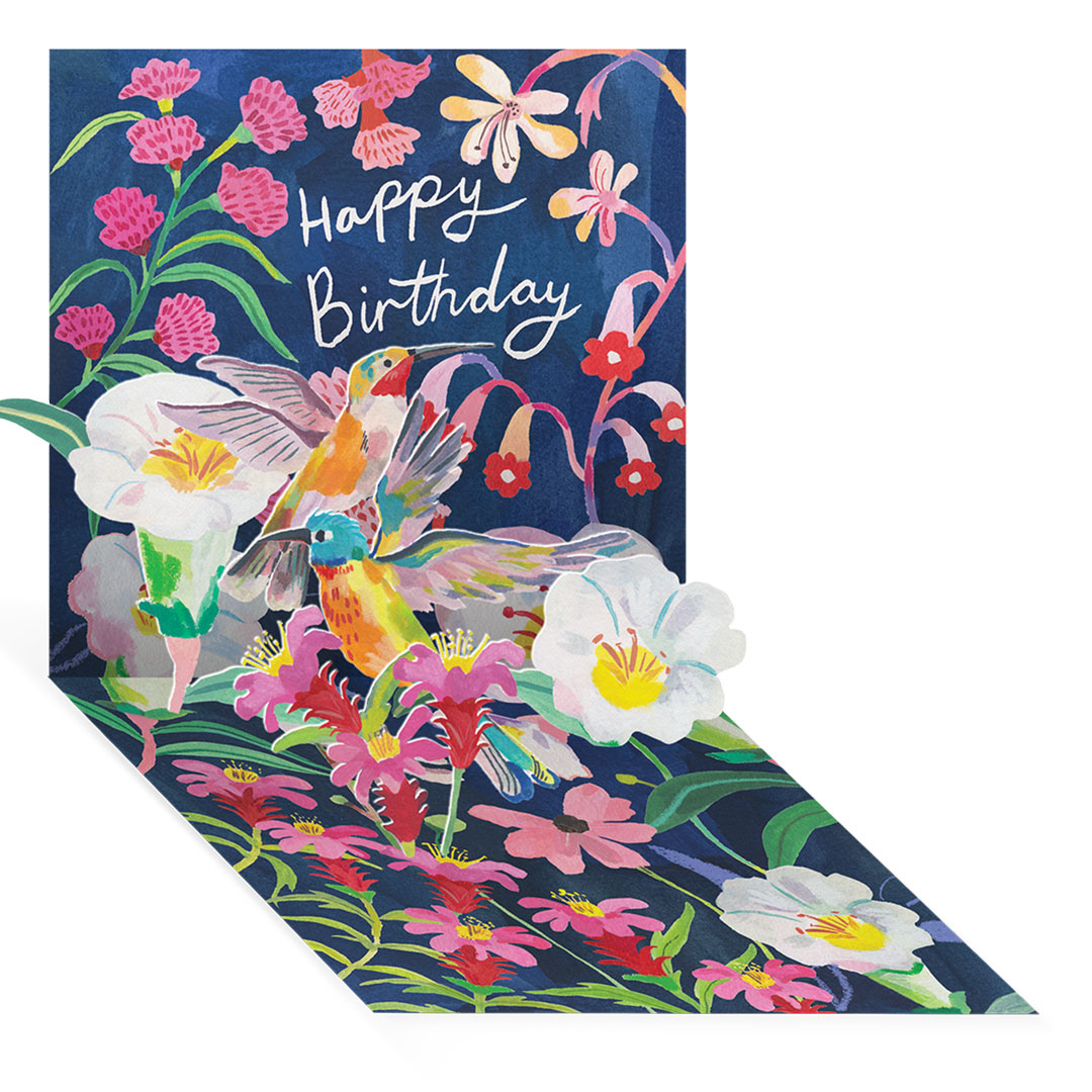 Picture of Humming Birds Pop-up Greeting Card (14092)