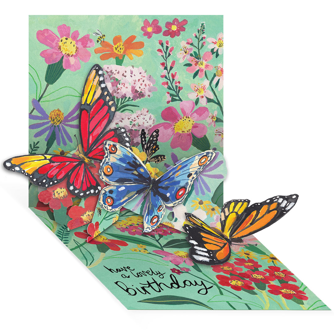 Picture of Butterflies Pop-up Greeting Card (14093)