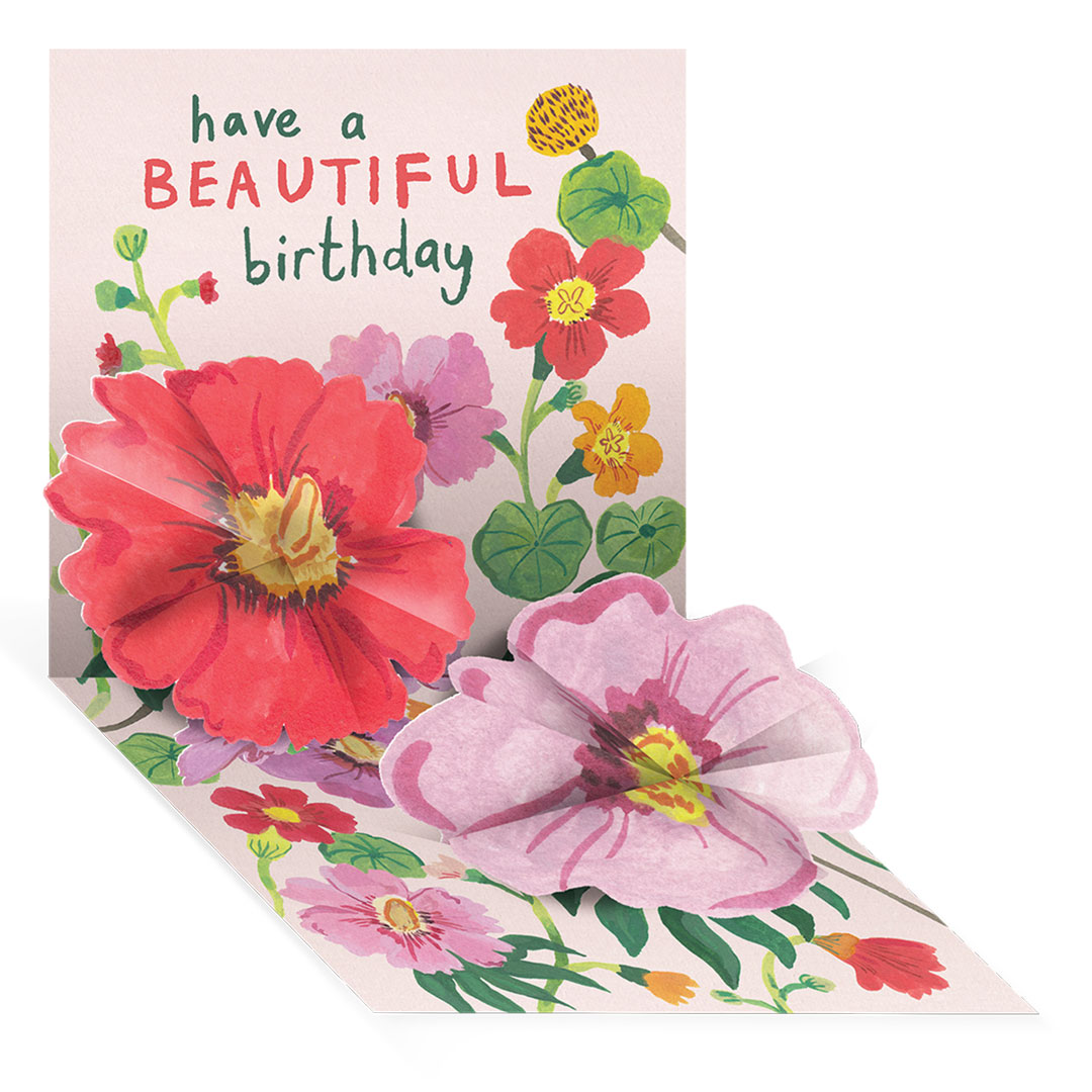 Picture of Poppies Pop-up Greeting Card (14095)