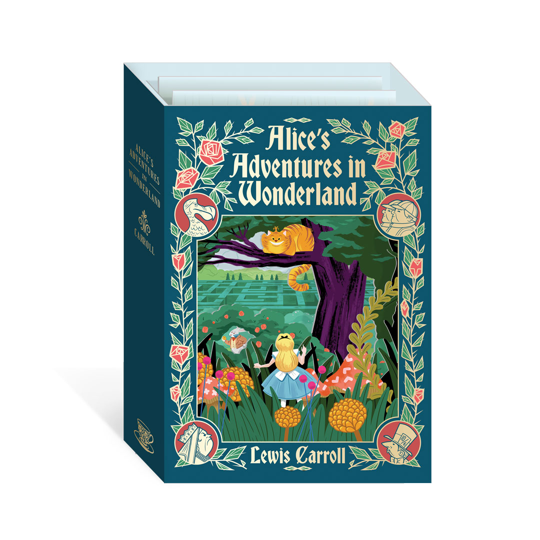 Picture of Alice in Wonderland Card - Layers (3D) (14106)