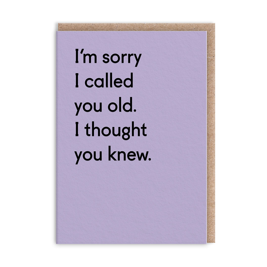 Picture of I Thoought You Knew Greeting Card (14131)