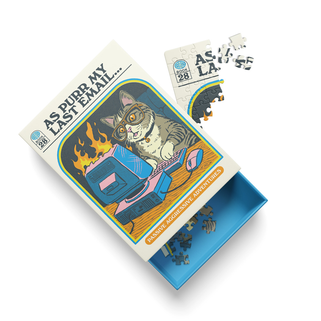 Picture of As Purr My Last Email Mini Jigsaw Puzzle (14160)