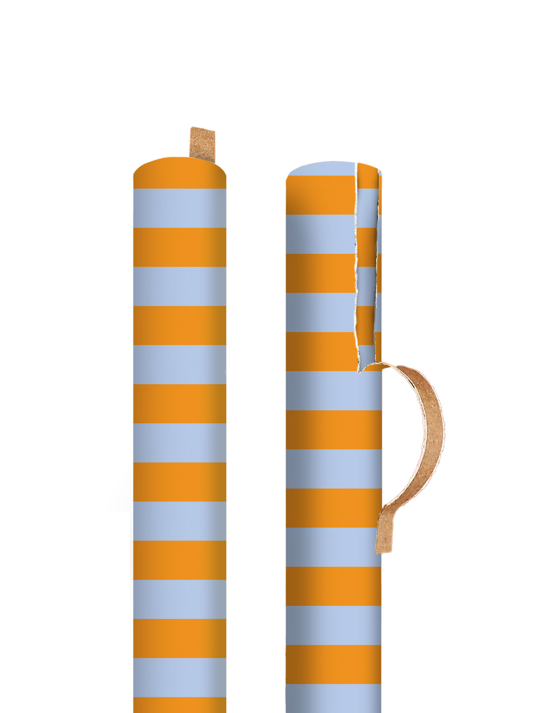 Picture of Blue and Orange Stripe Single Roll Wrap (14199)