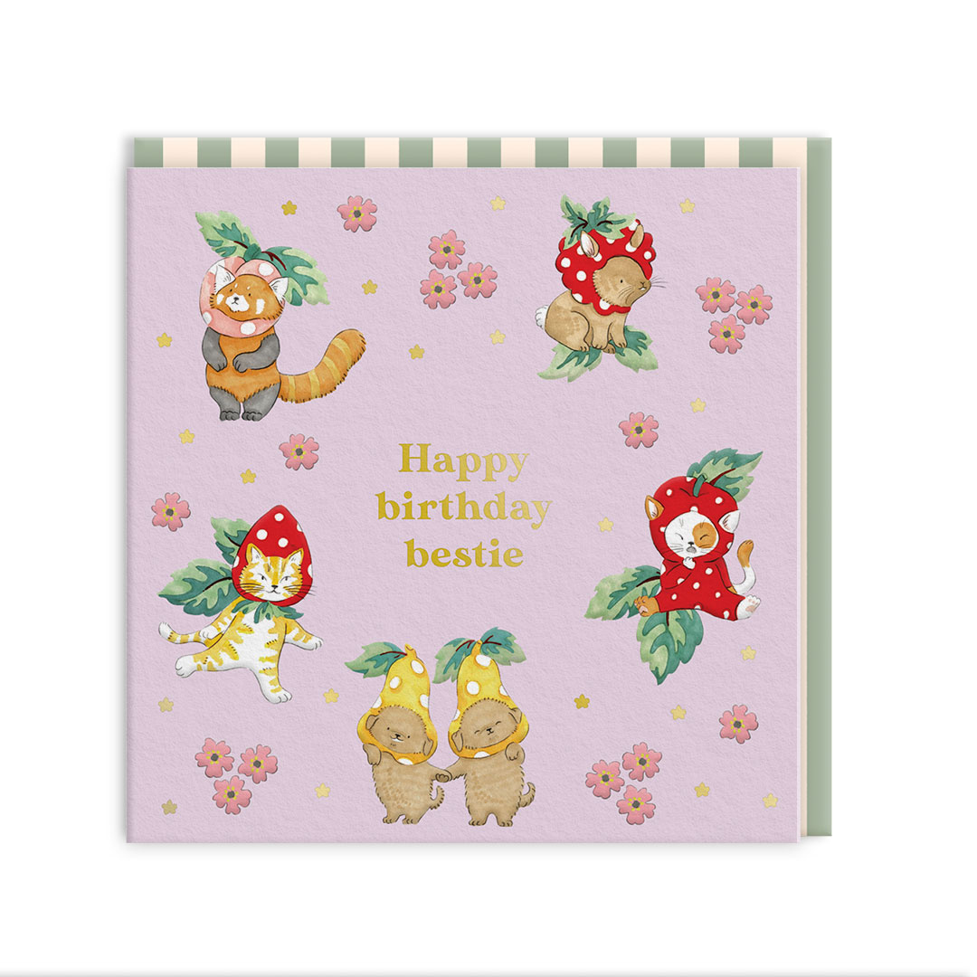 Picture of HBD Bestie Greeting Card (105 x 105mm) (14272)