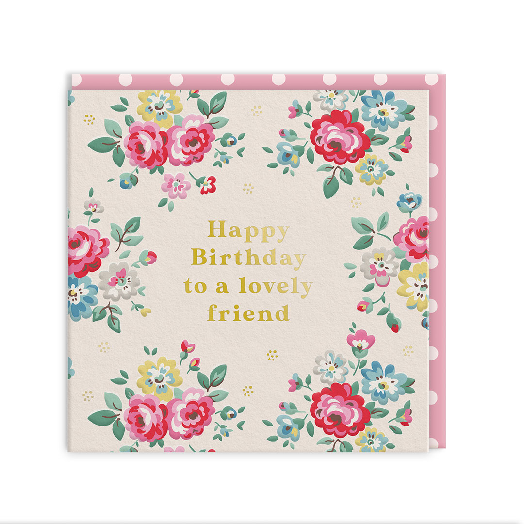Picture of Family Floral Greeting Card (105 x 105mm) (14278)