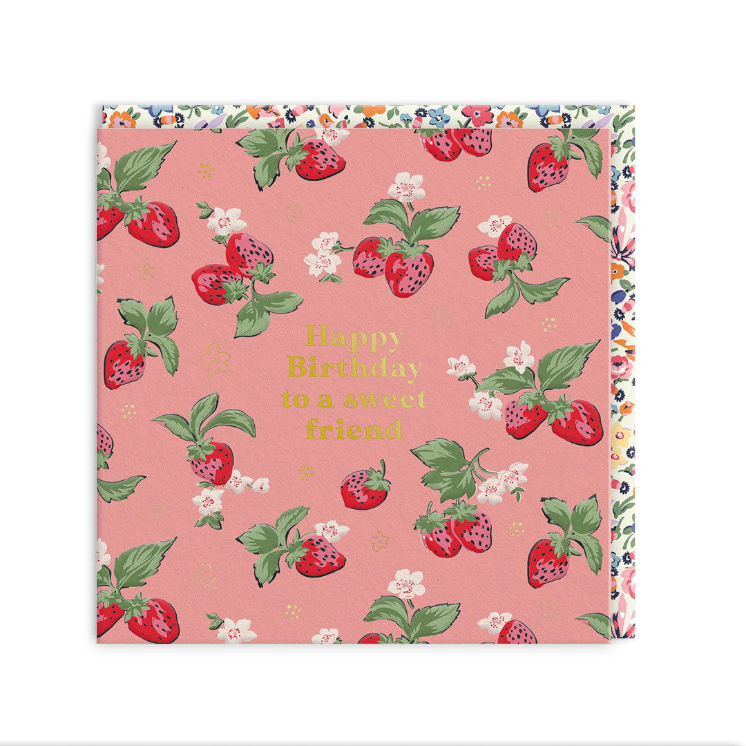 Picture of Strawberries Greeting Card (105 x 105mm) (14280)