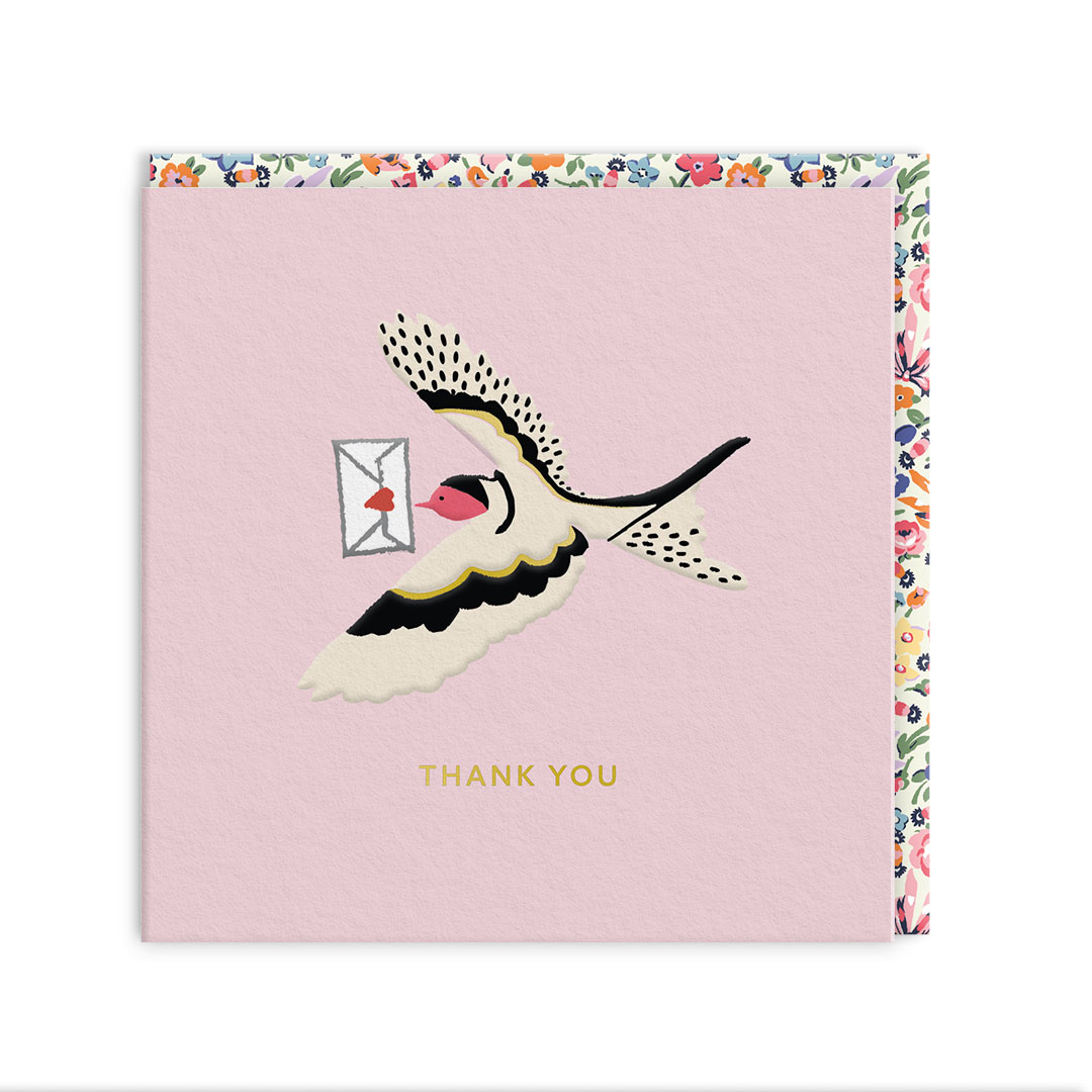 Picture of Mail Swallow Greeting Card (105 x 105mm) (14291)